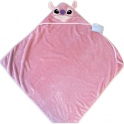 DISNEY Couverture Capuche Angel Rose le plaid