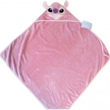 DISNEY Couverture Capuche Angel Rose le plaid