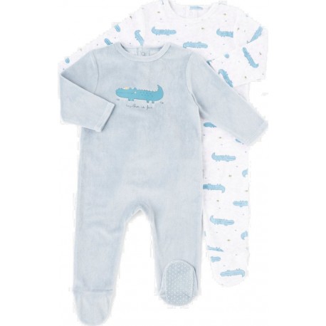 TEX BABY Pyjama Bleu lot de 2