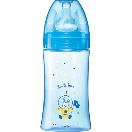 DODIE Biberon 0 6 Mois Garçon Cosmonaute Bleu le biberon de 270ml