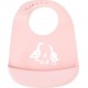 TEX BABY Bavoir Silicone Rose le bavoir