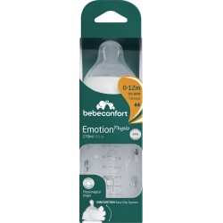 BEBECONFORT Biberon blanc 270mL 0-12 mois Emotion physio