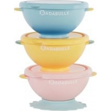 BADABULLE Bol Multicolor lot de 3