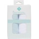 TEX BABY Drap housse bleu/blanc 1 coton 60x120cm lot de 2 draps housse