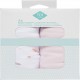 TEX BABY Drap housse rose/blanc 1 coton 60x120cm lot de 2 draps housse