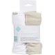 TEX BABY Drap housse beige/blanc 1 coton 60x120cm lot de 2 draps housse