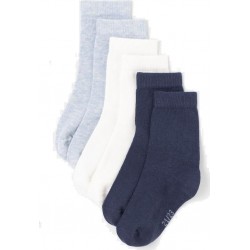 TEX BABY Chaussettes bébé garçon bleu/blanc T24/26 lot de 3 paires de chaussettes