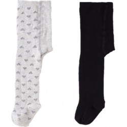 TEX BABY Collant bébé gris/noir 36 mois lot de 2 paires de collants