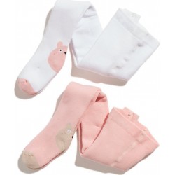 TEX BABY Collant Thermique Rose lot de 2