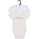 TEX BABY Body bébé rose clair manches courtes 36 mois lot de 3 bodies