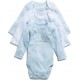 TEX BABY Body bébé fille blanc en coton Bio 12 mois lot de 3 bodies