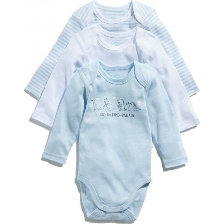 TEX BABY Body bébé fille blanc en coton Bio 12 mois lot de 3 bodies