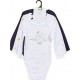 TEX BABY Body bébé marine/blanc 1 coton 8 mois lot de 3 bodies