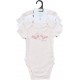 TEX BABY Body bébé rose clair manches courtes 18 mois lot de 3 bodies