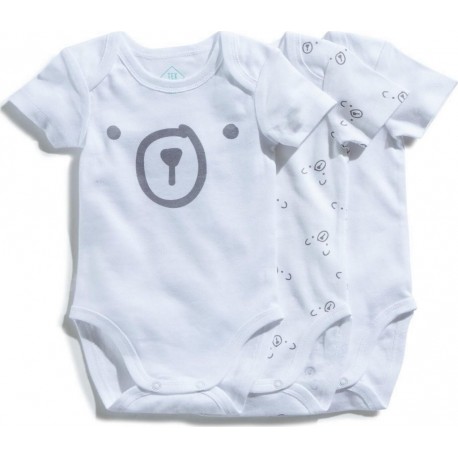 TEX BABY Body bébé vent en coton Bio 6 mois lot de 3 bodies