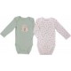 DISNEY Body Vert 100% Coton lot de 2