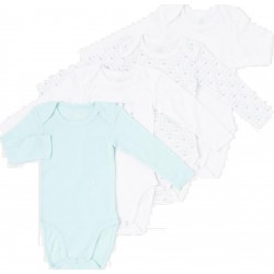 Body bébé vert/blanc 100% coton 23 mois lot de 4 bodies