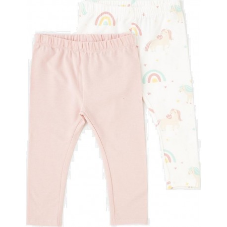 TEX Legging bébé rose 9 mois lot de 2