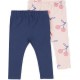 TEX Legging bébé bleu 12 mois lot de 2