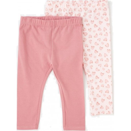 TEX Legging bébé rose 12 mois lot de 2