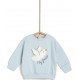 TEX BABY Sweatshirt Beige 100% Coton le sweat