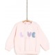 TEX BABY Sweatshirt Rose 100% Coton le sweat