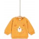 TEX BABY Sweatshirt Jaune 100% Coton bio le sweat