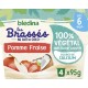 BLEDINA Brassés Végétal Au Lait De Coco Et Pomme Fraise les 4 pots de 95g