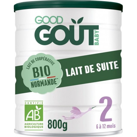 GOOD GOUT Lait 2ème âge bio 800g