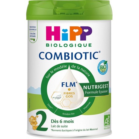 NUTRIGEST HIPP Lait bébé en poudre epaissi dès 6 mois 2ème âge- NUTRIGEST Combiotic HIPP 800g