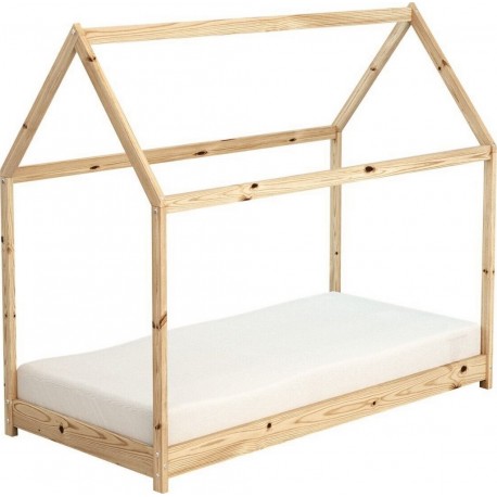 NC Lit cabane en bois 90x190cm AT4 le lit