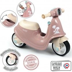 SMOBY Porteur Scooter Rose la boîte