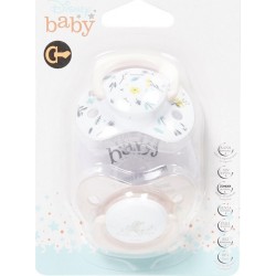 DISNEY Sucettes bébé rose clair lot de 2 sucettes