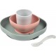 Silicone Beaba, Coffret Repas Bébé, Avec Ventouse, Anti-dérapant, 4 Pieces