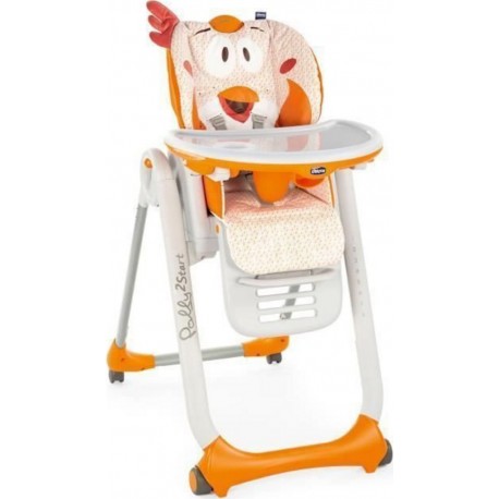 Chicco Chaise Haute Polly 2 Start 4 Roues Fancy Chicken