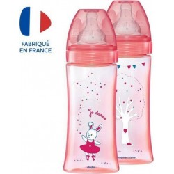 NC Dodie Lot De 2 Biberons Initiation+ 330ml Fille