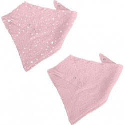 NC Lot De 2 Bavoirs Bébé bandana 41cm Rose