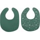 Lot De 2 Bavoirs Bébé absorbant 27cm Vert Foncé