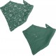 Lot De 2 Bavoirs Bébé bandana 41cm Vert Foncé