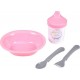 NC Coffret Repas 4 Pièces Pour Bébé ciel Rose