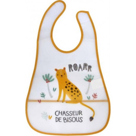 Bavoir Scratch Bébé sweet Savane 45cm Blanc