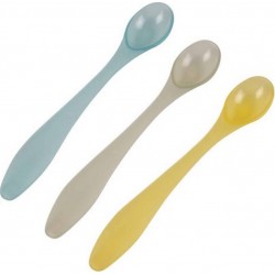 NC Set De 3 Cuillères Bébé souple 16cm Multicolore