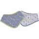 NC Lot De 2 Bavoirs Bandana océan 41cm Bleu