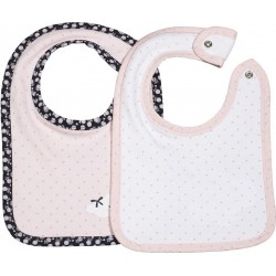 NC Bavoirs Lot De 2 En Coton Rose