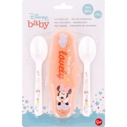 Stor Cutlery Set Couverts Pour Enfants En Bas Âge Orange, Blanc Plastique