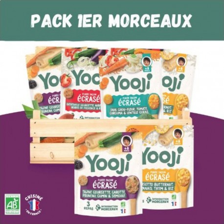 NC Pack Mes 1er Morceaux Écrasés De Légumes/féculents Bio 24 Repas 8m+