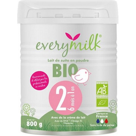 NC Lait Infantile Bio Everymilk 2 De 6 Mois À 1 An 1 Boîte