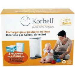 NC Korbell Standard Pack De 3 Recharges 16l la bouteille