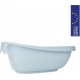 Badabulle Baignoire Pour Bébé Baleine, Made In Europe, Peut Contenir Un Hamac Ou Un Fauteuil De Bain, Des La Naissance A