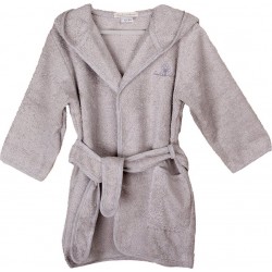 NC Eveil Et Nature Peignoir 12/24 Mois Coton Bio Gris